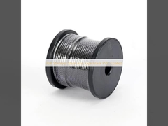 Drut stalowy nierdzewny 304, czarny, powlekany PCW